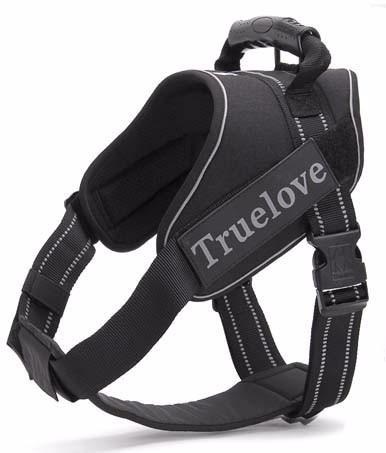 Шлейка для собак XXXS 29-36 cm черная