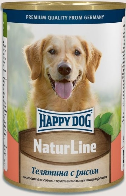 Хэппи Дог д/с Телятина/рис 410г