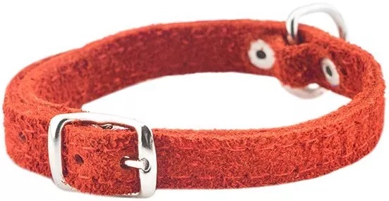 Ошейник Замша 10мм 2 слоя 28-35см