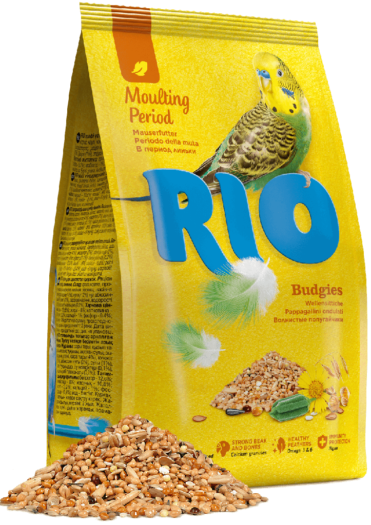 РИО Корм для волнистых попугайчиков в период линьки 1кг