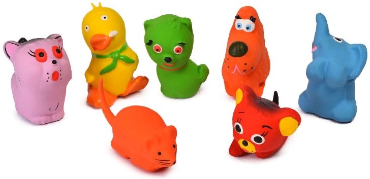 Игрушка для собак ЗВЕРЮШКИ 5-6см 1шт