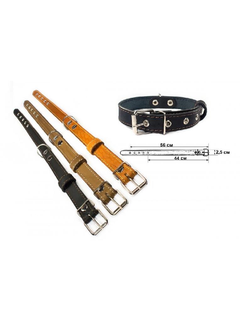 Ошейник простой 25 мм 1слой "Стандарт" 57см