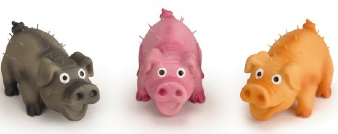 Игрушка для собак "Хрюкающие поросята" латекс 16см Beeztees