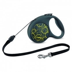 Поводок-рулетка Fun Neon M 5м до 25кг, лента