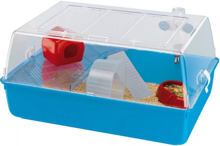 Клетка для грызунов MINI DUNA HAMSTER (цветная) 55*39*27см