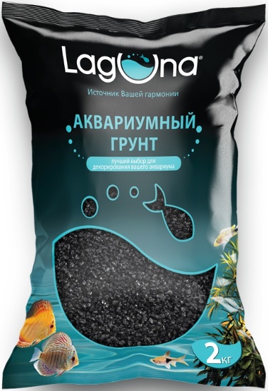 Грунт 20201AA песок черный, 2кг, 0,6-0,8мм