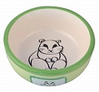 Миска для грызунов 200мл 10*4см, керамика