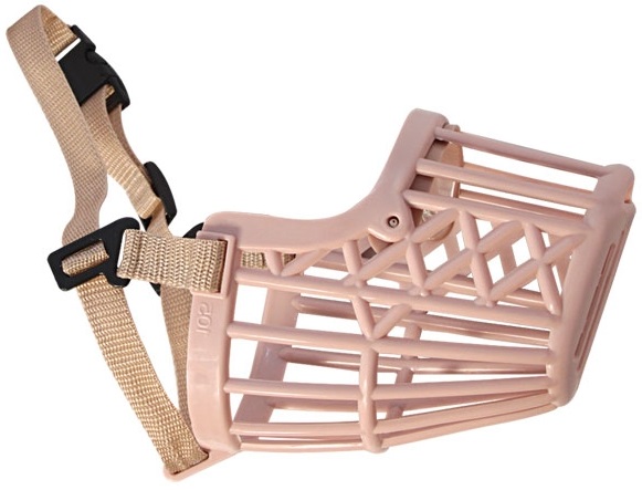 Намордник пластиковый с нейлоновым ремешком №6, 90*60*140мм