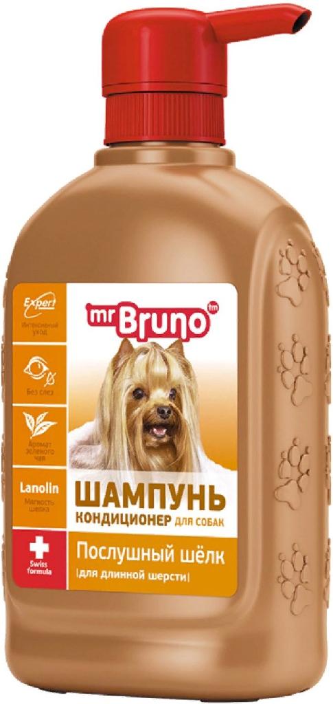 Мистер Бруно Шампунь "Послушный шелк" д/собак 350мл