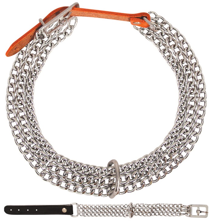Ошейник-цепь SHB2055 трехрядный, 2*550мм