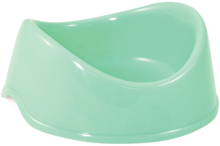 Миска пластиковая "Бисквит", бирюзовая, 0,25л