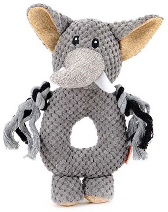 Игрушка для собак мягкая "Слон/Обезьяна/Бегемот"