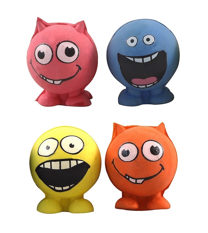 Игрушка для кошек "Мяч-монстрик", 4см