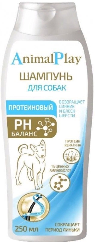 Энимал Плэй Шампунь д/собак Протеиновый 250мл