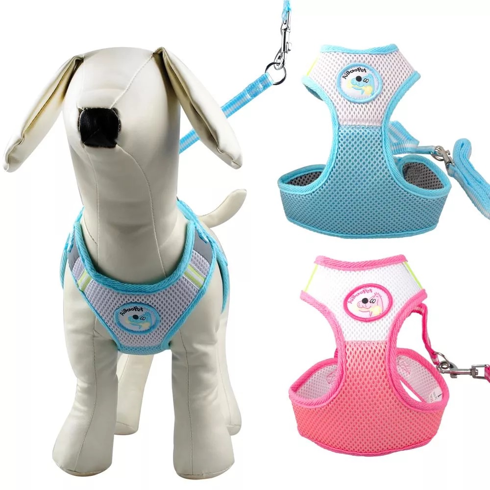 Шлейка-жилетка для собак с поводком AiBaoPet