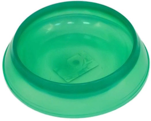 Миска д/кошек пластиковая, прозрачная, 200мл