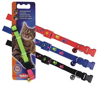 Ошейник д/кошек ЛАПКИ синий