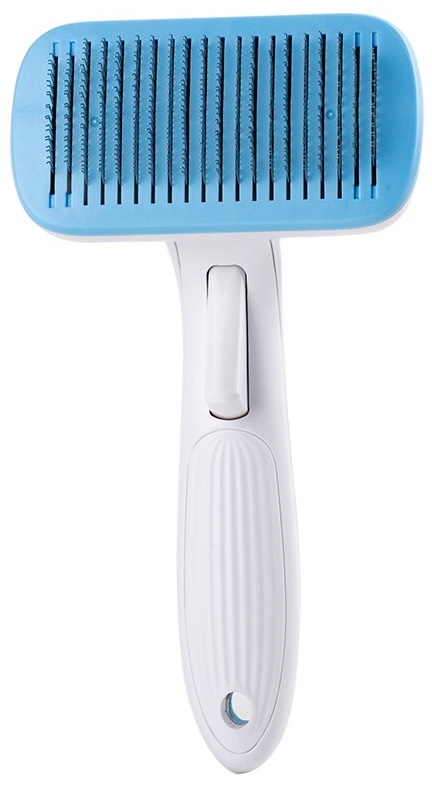 Щетка-пуходерка самоочищающаяся для животных 19.5*10.7*5.8см