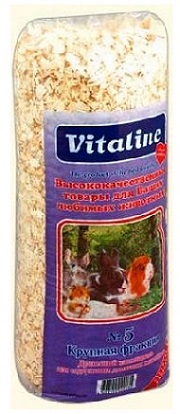 Опилки VITALINE №5 для грызунов крупная фракция 14,7л