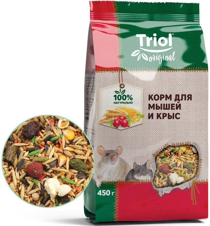 Корм Triol Original для мышей и крыс, 450г