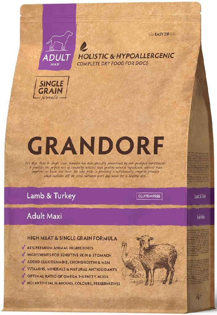 GRANDORF Ягненок с индейкой для собак крупных пород*