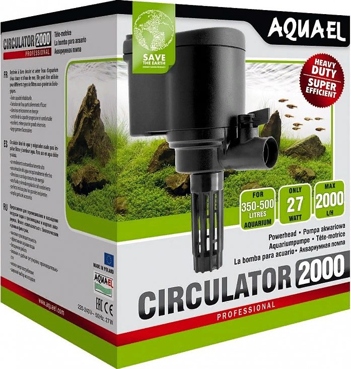Помпа аквариумная AQUAEL CIRCULATOR 2000 (350-500л), 2000л/ч