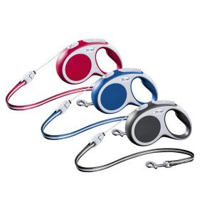 Рулетка FLEXI Vario M (до 20 кг) трос 5м, красный