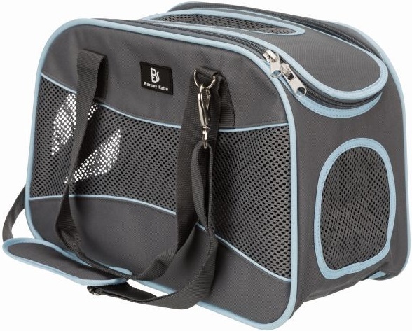 Переноска Alison, серый/голубой 20х29х43см