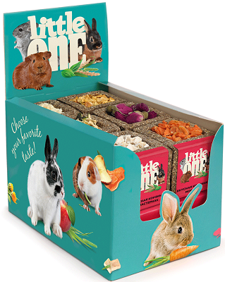 Little One Лакомство для грызунов корзинка из луговых трав Ассорти 65г