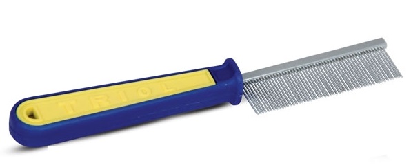 Расческа 307 "Спорт", с частыми зубцами 35*195мм (пакет), Triol