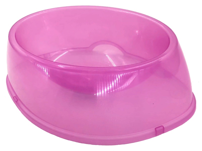 Миска DeLuxe д/с прозрачная пластмассовая 0,8л