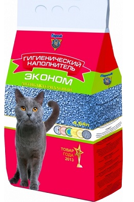 Наполнитель Барсик Эконом впитывающий 4.54л