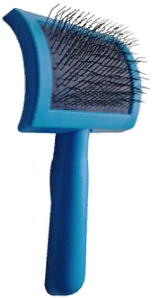 Пуходерка пластмассовая средняя без капли 8*16см