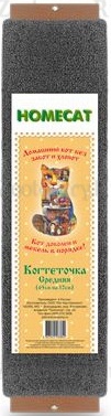 Когтеточка для кошек HOMECAT 65х12см плоская серая