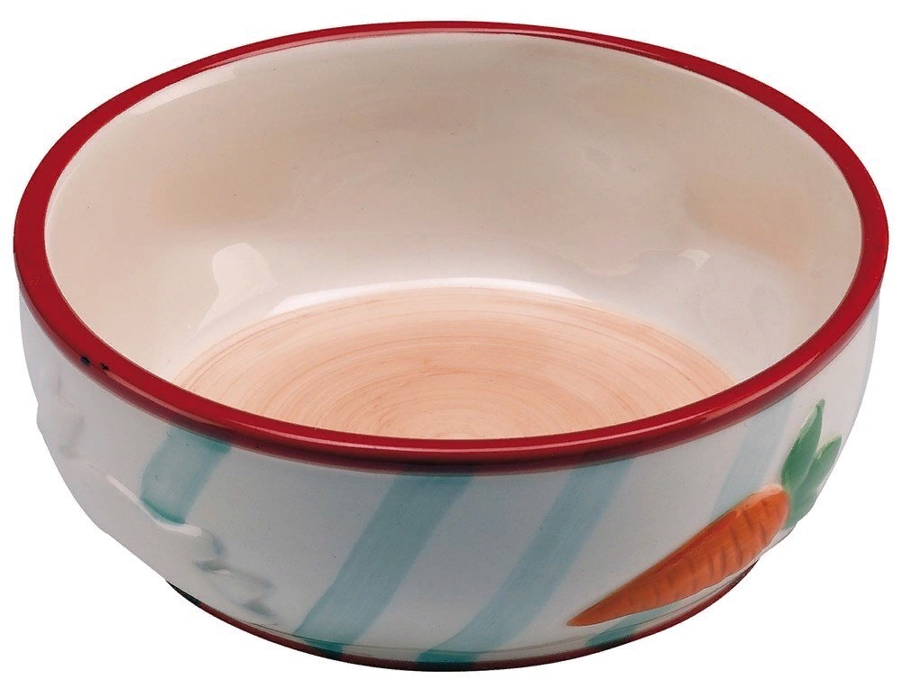 Миска керамическая для грызунов с декоративным рисунком 0,36л