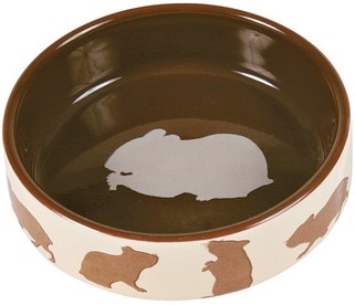 Миска керамическая для грызунов, 80мл/8см