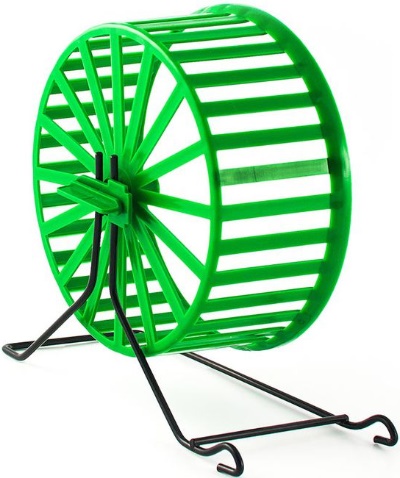 Колесо д/грызунов D140, на металлич. подставке, (пластик)