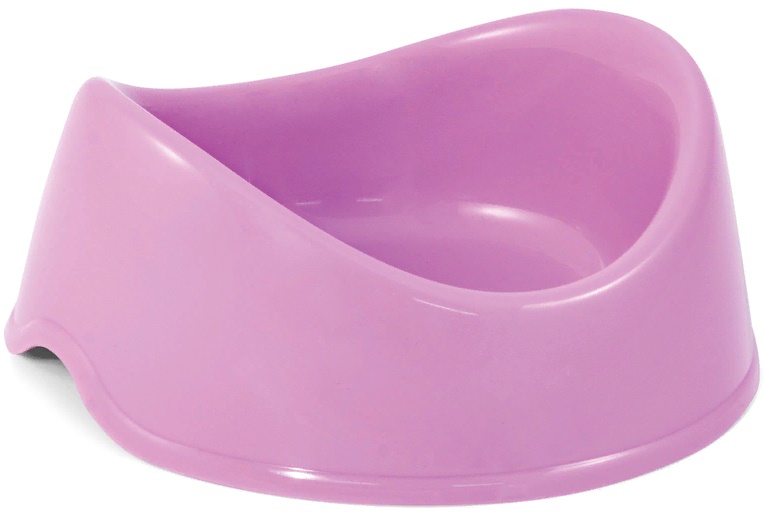 Миска пластиковая "Бисквит", сиреневая, 0,25л