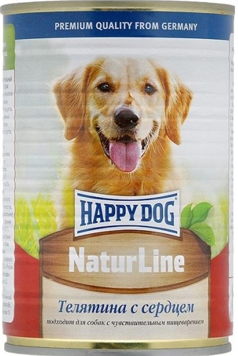 Хэппи Дог д/с Телятина/Сердце 410г