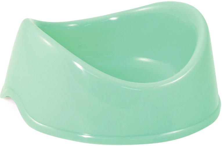 Миска пластиковая "Бисквит", бирюзовая, 0,4л