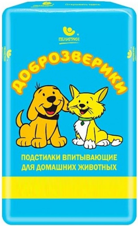 Подстилки Доброзверики впитывающие 60*40*5шт