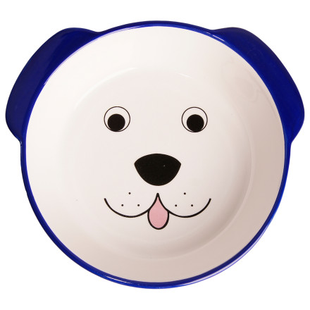 Миска Mr.Kranch керамическая для собак Мордочка собаки 180мл синяя