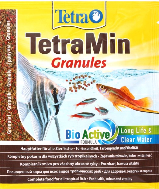 TetraMin Granules корм в гранулах для всех видов рыб 15г (пакет)