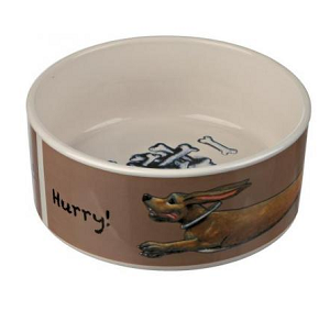 Миска керамическая Бегущая собака 0,3л