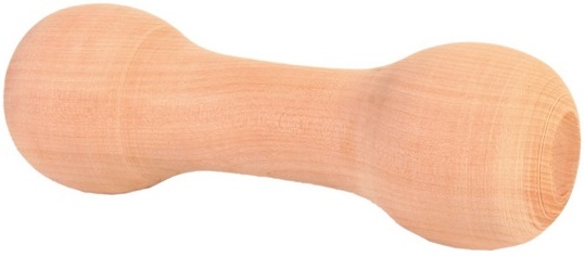 Деревянная гантель, 125г