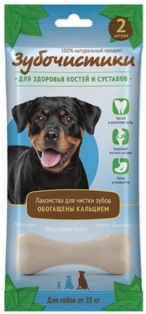 Зубочистики Кальциевые для собак крупных пород, 2шт 105г