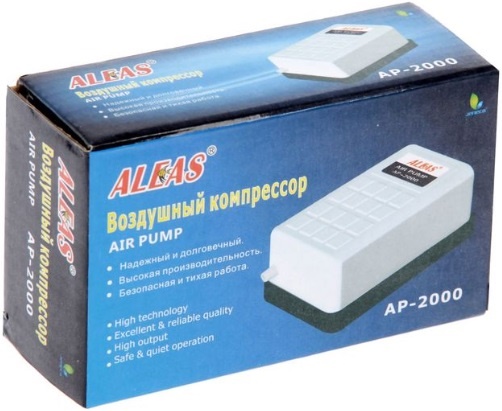 Компрессор ALEAS одноканальный 1,6 л/м белый AP-2000