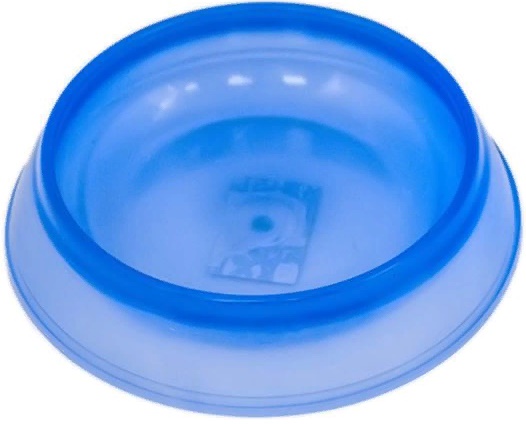 Миска д/кошек пластиковая, прозрачная, 200мл