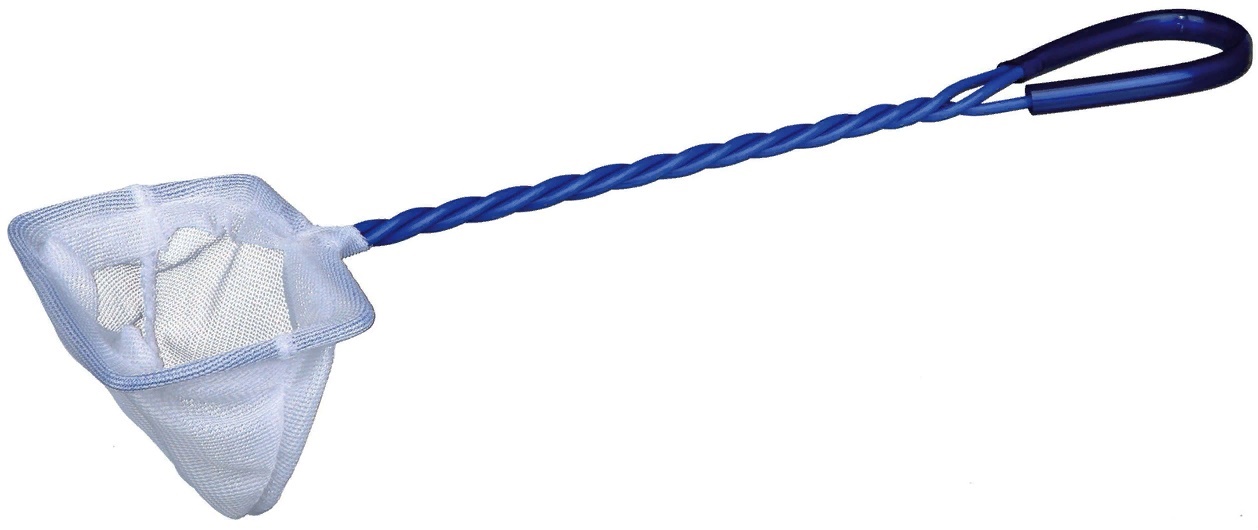Аквариумный сачок 8см (белая сетка; двойная проволока) (Ch-3)