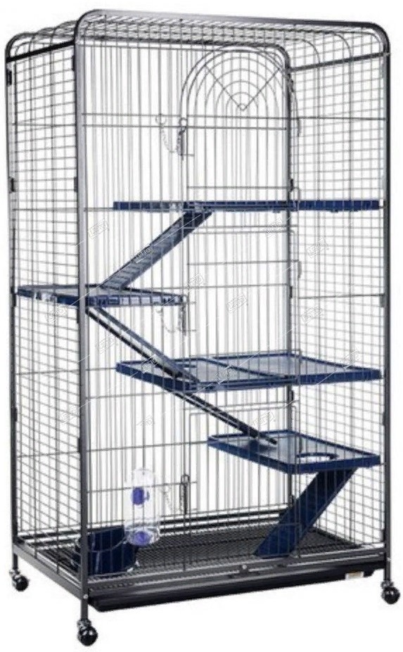 Клетка для шиншилл, 4-этажная, укомплектованная, 79*52*140см
